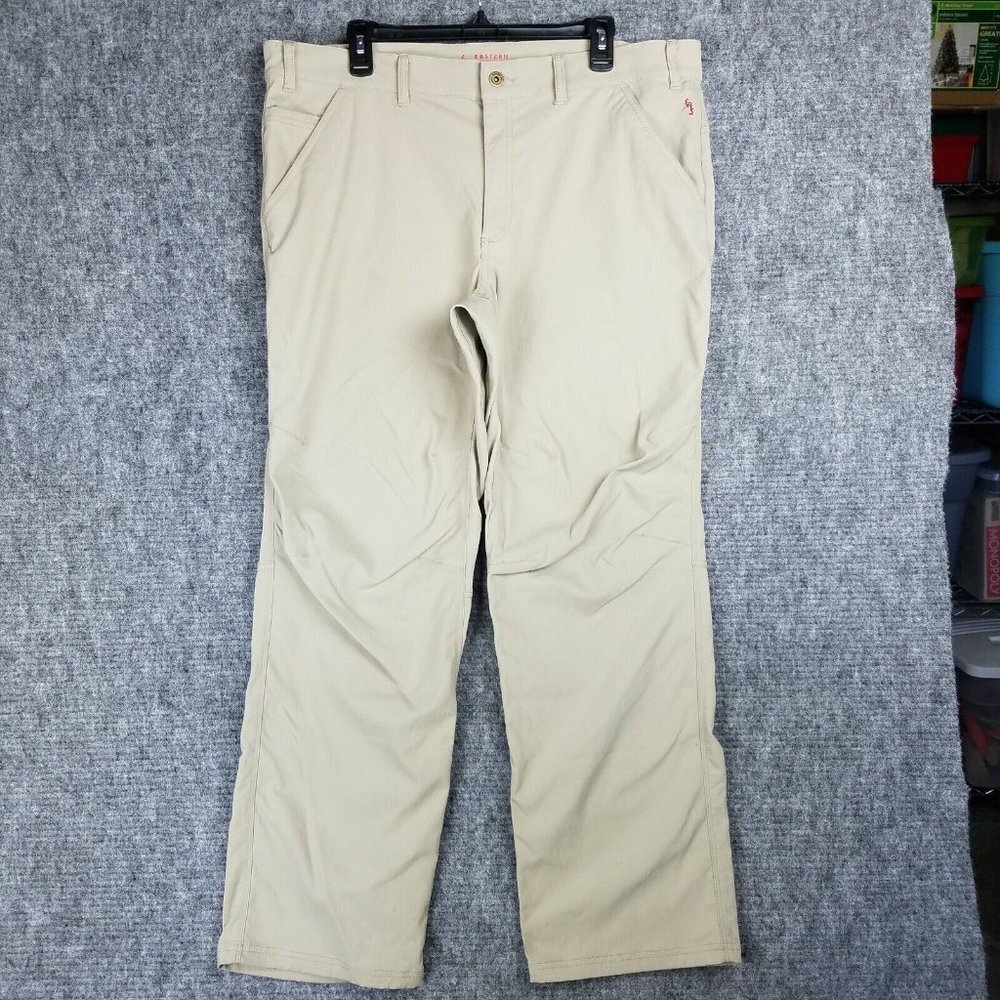 EMS Pants Mens 38 Casual Stretch Chino Khakis Outdoor Stretch Hiking Camping.